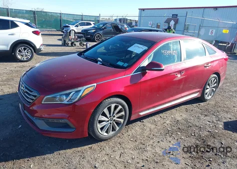 2016 Hyundai Sonata Sport from USA, damaged, VIN 5NPE34AF8GH429844